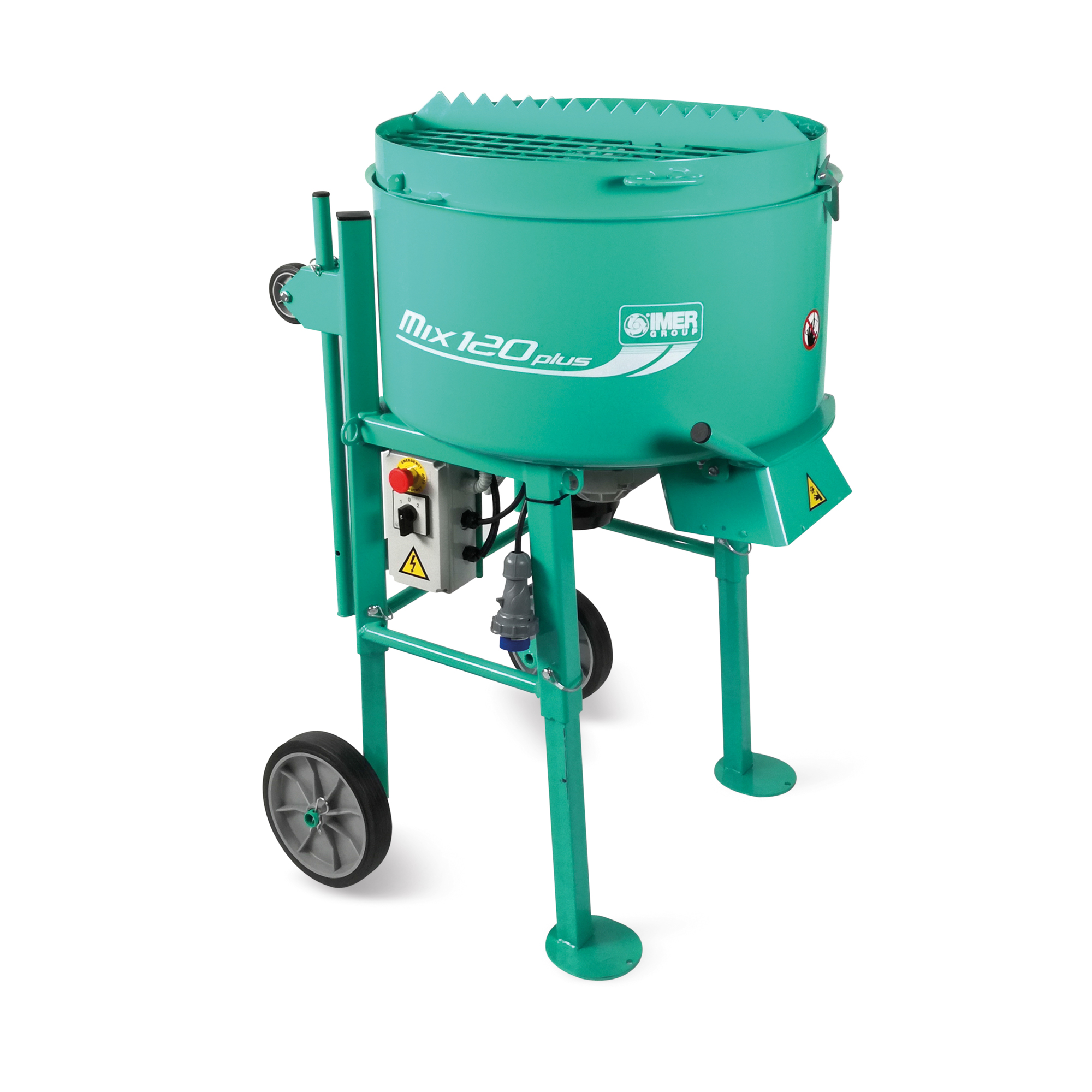 IMER Mix 120 Plus Portable Specialty Mixer — 2 HP, 110V, Includes Standard Grate, Model# 1194304
